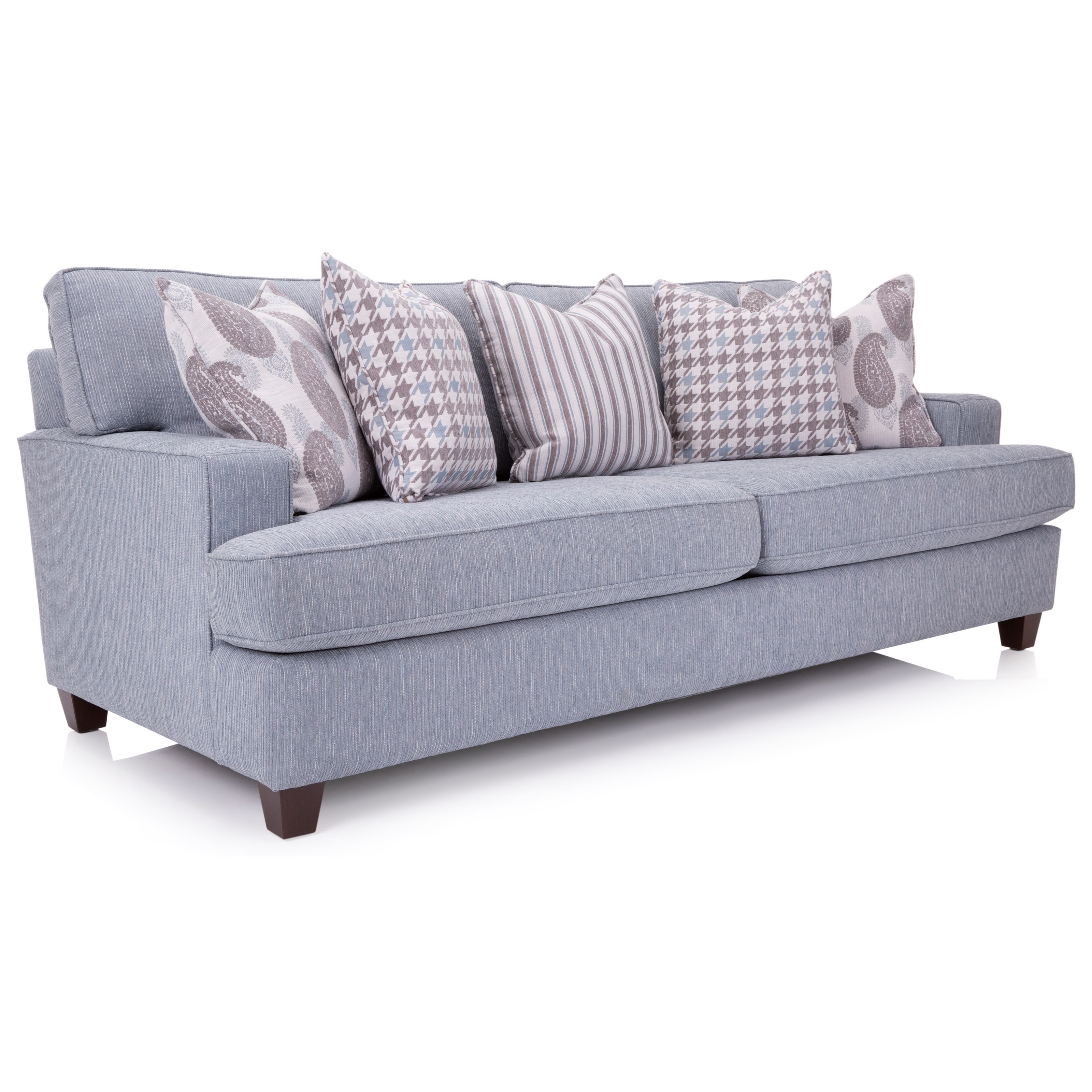DecorRest 2052 Contemporary 2Seat Sofa with Toss Pillows Sheely's
